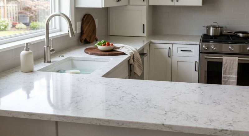 Quartz Slab Installation in Santa Rosa, CA