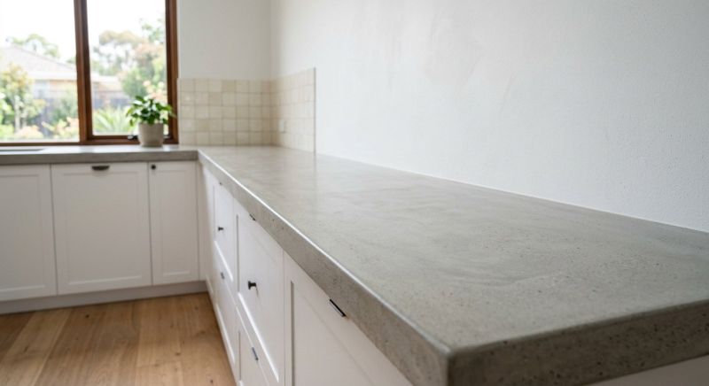 Cement Counter Installation in Marin County, CA