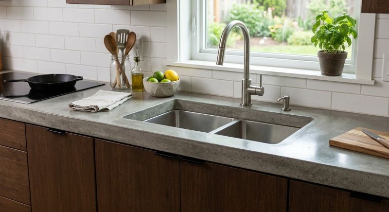 Cement Countertop Installation in Sonoma County, CA