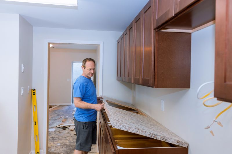 Concrete Countertop Installation