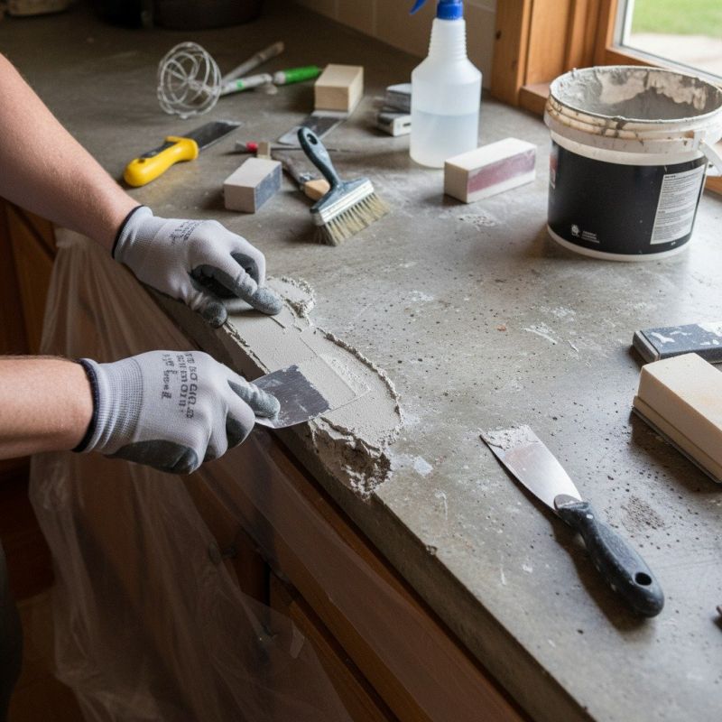Concrete Countertop Pouring in Napa, CA