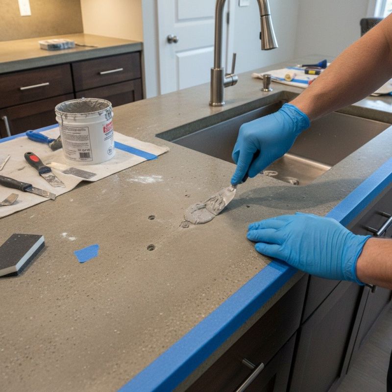 Concrete Countertop Pouring in Marin County, CA