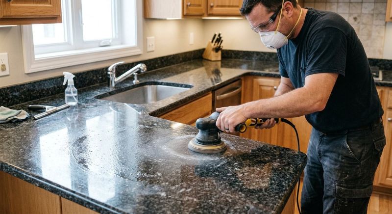 Countertop Buffing in Roseville, CA
