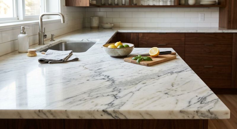 Marble Countertop Installation in Lake County, IL
