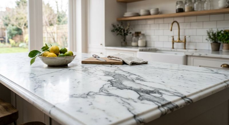 Marble Slab Installation in Lake County, IL