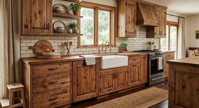 Rustic Cabinets Installation in Bloomington, IN