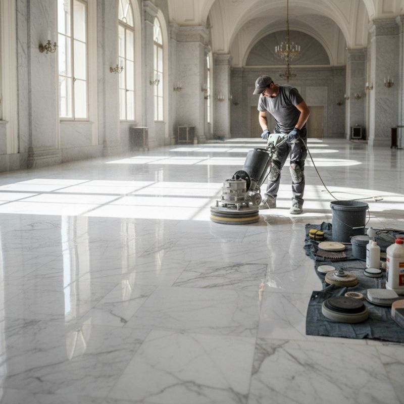 Travertine Floor Polishing in Roseville, CA
