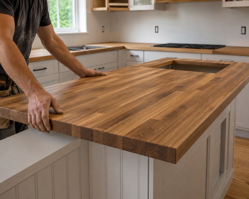 Wood Countertop Installation in Marin County, CA