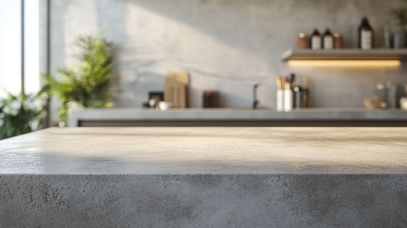 Concrete countertops are extremely durable and resistant to scratches, stains, and heat when properly sealed